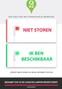 Niet storen poster